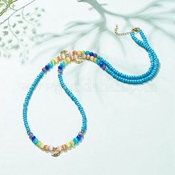 Glass Seed & Cat Eye Waist Beads&nbsp;NJEW-C00030-05