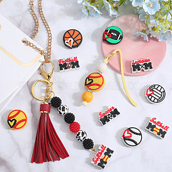 18Pcs 9 Styles PVC Plastic Beads&nbsp;FIND-SC0011-81