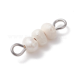 Natural Cultured Freshwater Pearl Potato Beaded Links&nbsp;PALLOY-JF04645-02