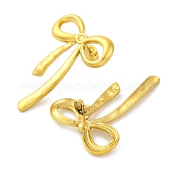 イオンプレーティング(IP) 304 ステンレススチール 蝶結びスタッドピアス  18KGP本金メッキ  39x28mm&nbsp;X-EJEW-D281-03G