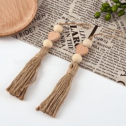5Pcs Wood Hanging Ornaments&nbsp;HJEW-YW00495