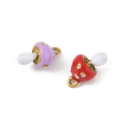 304 Stainless Steel Enamel Charms&nbsp;STAS-P396-13G-M