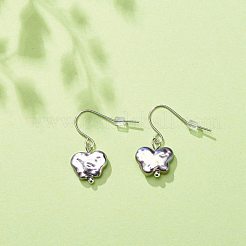 プラスチック パール バタフライ ダングル イヤリング  女性用304ステンレスジュエリー  ブラック  27mm  ピン：0.6mm&nbsp;EJEW-JE05028-01