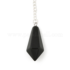 Natural Obsidian Cone Pointed Dowsing Pendulums&nbsp;G-A249-02S-02