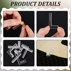アクリルクラフトハニカムダボピン30個  レーザー彫刻機アクセサリー  文字l  35x21x8mm&nbsp;FIND-BC0013-60D