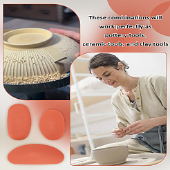 Oval Silicone Scrapers&nbsp;TOOL-LP0001-18