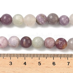 天然レピドライト/パープルマイカストーンビーズ連売り  ラウンド  8.5mm  穴：0.8mm  約46個/連  14.76''（37.5センチメートル）&nbsp;G-F591-28-8mm