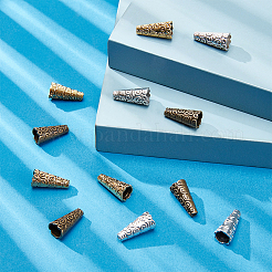 90Pcs 3 Colors Apetalous Alloy Bead Cone&nbsp;FIND-PH0006-56