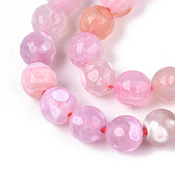 Natural Agate(Dyed & Heated) Beads Strands&nbsp;G-T139-8mm-88B