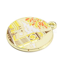 Alloy Enamel Pendants&nbsp;ENAM-M217-03H-G