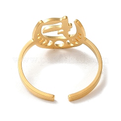 304 Stainless Steel Open Cuff Rings&nbsp;RJEW-P093-02G