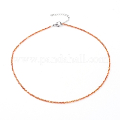 Cubic Zirconia Beaded Necklaces&nbsp;NJEW-JN02618