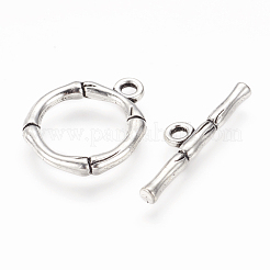 合金マンテル  鉛フリー及びカドミウムフリー  アンティークシルバー色  サイズ：リング：約20.5x17mm  穴：2mm  バー：26x6x3mm  穴：2mm&nbsp;X-PALLOY-EA9143Y-AS-RS