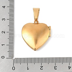 304 Stainless Steel Rhinestone Locket Pendants&nbsp;STAS-U040-17G