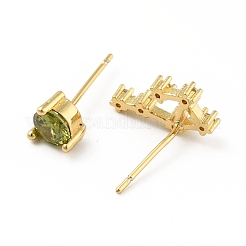 Cubic Zirconia Constellation Asymmetrical Earrings&nbsp;EJEW-C035-16G-08