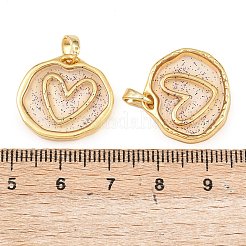 Brass Resin Pendants&nbsp;KK-I475-01G-01