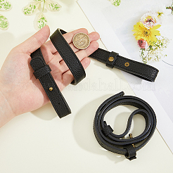 イミテーションレザーバッグストラップ  バッグ交換用アクセサリー用  ブラック  740x18.5~25x4~19.5mm&nbsp;FIND-WH0817-040A