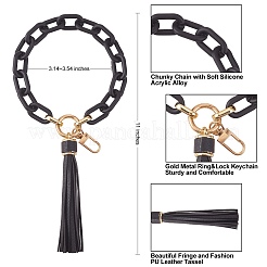 Chain Link Wristlet Keychain&nbsp;HJEW-SW00013-05