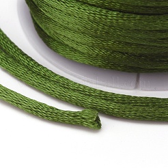 Nylon Satin Rattail Cords&nbsp;NWIR-L006-2mm-10