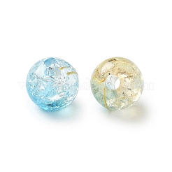 Transparent Crackle Acrylic Beads&nbsp;DACR-D300-01A-8mm