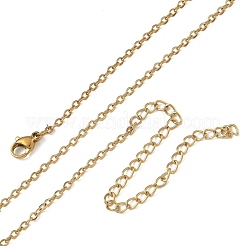 2.2MM 304 Stainless Steel Cable Chain Necklaces for Women&nbsp;SA-CBACA62-07G