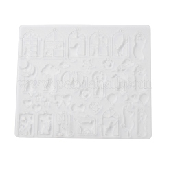 Cat Shape Theme DIY Pendant Silicone Molds&nbsp;DIY-F161-01C