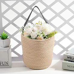 Woven Cotton Storage Baskets&nbsp;AJEW-WH20054-010B