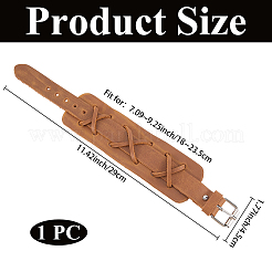Imitation Leather Cord Bracelets for Men&nbsp;BJEW-CL0001-55B