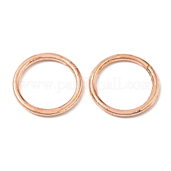 合金は、丸カンを閉じ  ラウンド  ローズゴールド  12x1.2mm  16ゲージ  内径：9.3mm&nbsp;KK-WH0052-05D-RG