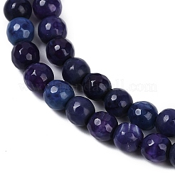 Natural Fire Crackle Agate Beads Strands&nbsp;G-C082-A01-34