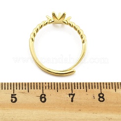 Flower Brass Adjustable Ring Settings&nbsp;LS-KK-G527-01D-G