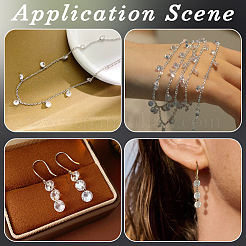 240Pcs Cubic Zirconia Charms&nbsp;ZIRC-BBC0003-78B