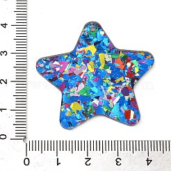アクリルパーツ  スター  37x40x2mm  穴：2mm&nbsp;FIND-Q105-02D