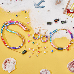 DIY Word Beaded Jewelry Making Finding Kit&nbsp;DIY-PH0010-70