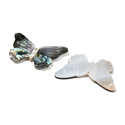 Natural Freshwater Shell & Black Lip Shell & Paua Shell & Natural White Shell Pendants&nbsp;BSHE-G034-08