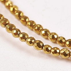 Electroplate Non-magnetic Synthetic Hematite Beads Strands&nbsp;X-G-J169B-2mm-04