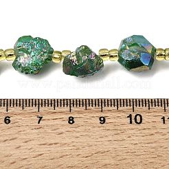 Electroplated Raw Rough Natural Amethyst Beads Strands&nbsp;G-Z131-J02-07