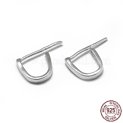 Anti-Tarnish 925 Sterling Silver Ice Pick Pinch Bails&nbsp;STER-L057-079A