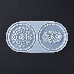 Meditation Yoga Pendants Cup Mat Silicone Molds&nbsp;DIY-B056-02A