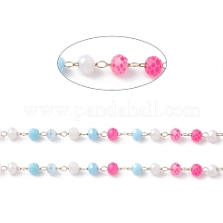 Handmade Glass Beaded Chains&nbsp;CHS-P016-46G-04