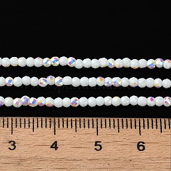 Electroplated Glass Beads Strands&nbsp;EGLA-P055-01A-AB03