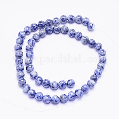 Natural Blue Spot Jasper Bead Strands&nbsp;X-G-F425-26