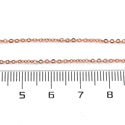 Brass Cable Chain Necklace Making&nbsp;NJEW-D302-78RG
