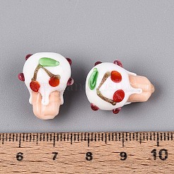 Handmade Lampwork Bumpy Beads&nbsp;LAMP-T022-06F