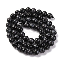 天然長石ビーズ連売り  インディゴガブロラウンドビーズ  ラウンド  6mm  穴：0.8mm  約59個/連  15.08''（38.3センチメートル）&nbsp;G-NH0033-A01-01