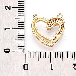 Brass Micro Pave Cubic Zirconia Charms&nbsp;KK-N261-02G
