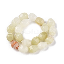 Natural Golden Silk Jade Beads Strands&nbsp;G-T138-78