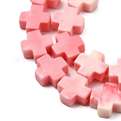 Synthetic Coral Dyed Beads Strands&nbsp;SHEL-F009-02