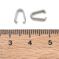 304ステンレススチールクイックリンクコネクター  ステンレス鋼色  8.5x6x2mm  インナーサイズ：4.5x6.5mm&nbsp;SA-CBA97DF-03P