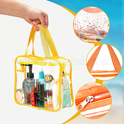 7Pcs 7 Colors PVC Zipper Storage Bags with Handle&nbsp;ABAG-PH0002-05